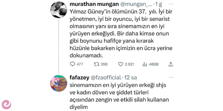 Yılmaz Güney ve Farah Zeynep Abdullah Arasında Neler Oldu? 2 Farah Zeynep Abdullah Tweet